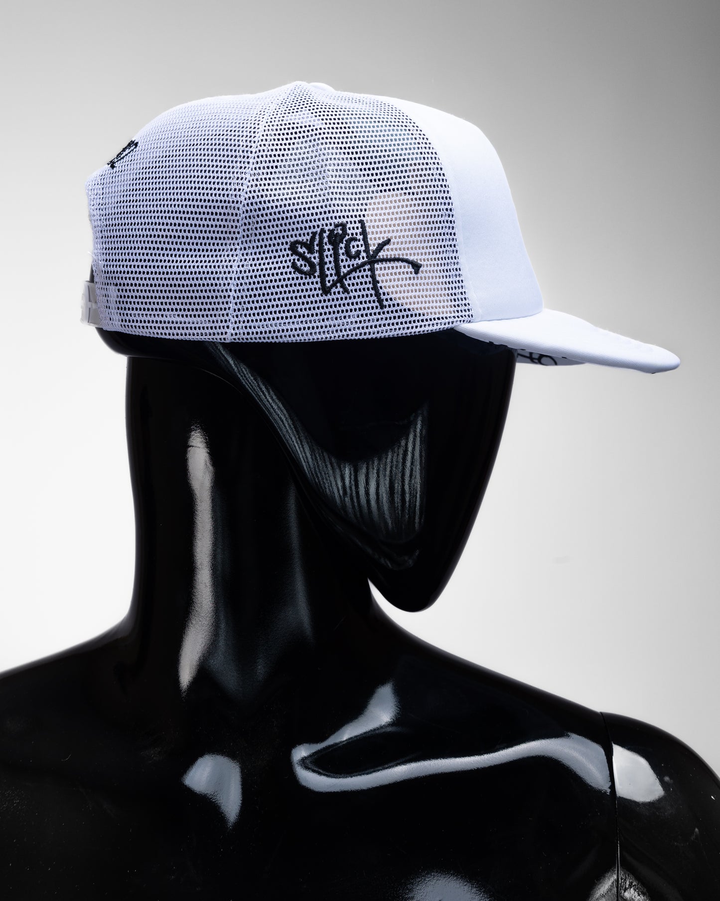 White and Black Foam Trucker Hat