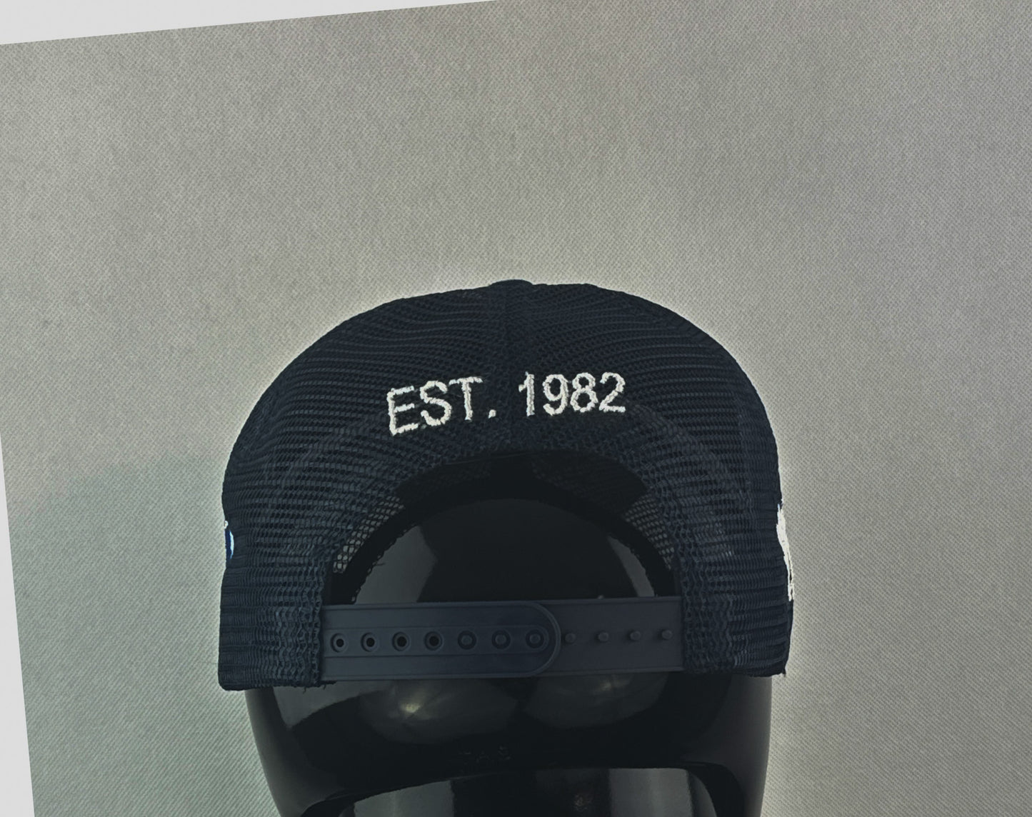 Navy Blue and White Foam trucker Hat